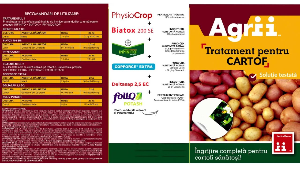 Componență Agrii Pack Cartof