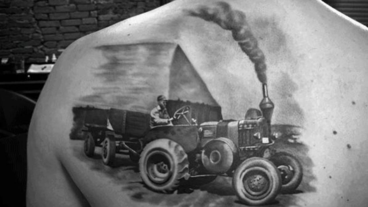 De la tractoare la spice de grâu – cum se tatuează fermierii