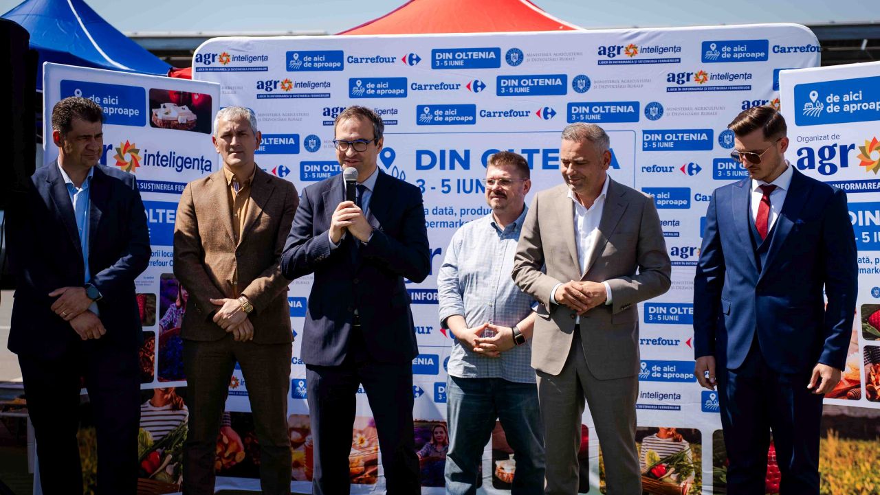 Peste 20 de producători locali la târgul ”De aici, de aproape. Din Oltenia”. Gilles Ballot, CEO Carrefour: ”Susținem concret creșterea afacerilor locale”