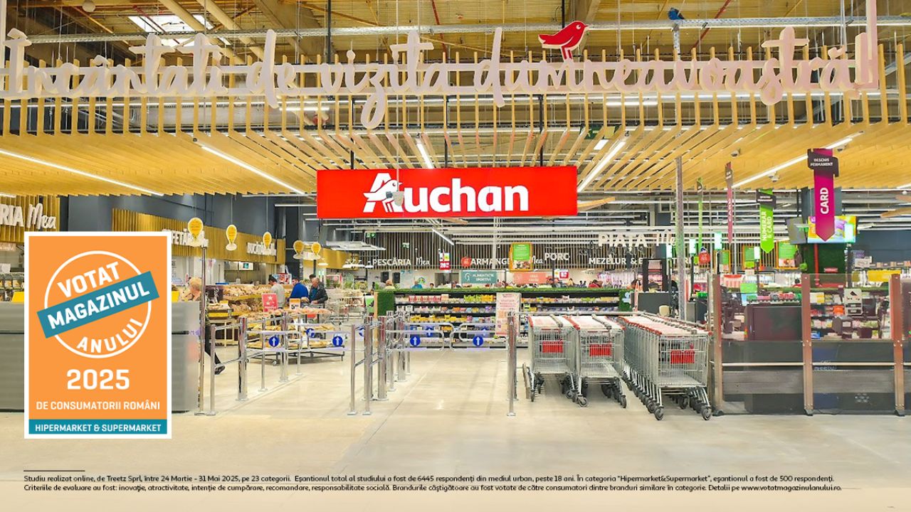 Auchan România, votat „Magazinul Anului 2025” în retailul autohton și premiat pentru produse marcă proprie românești