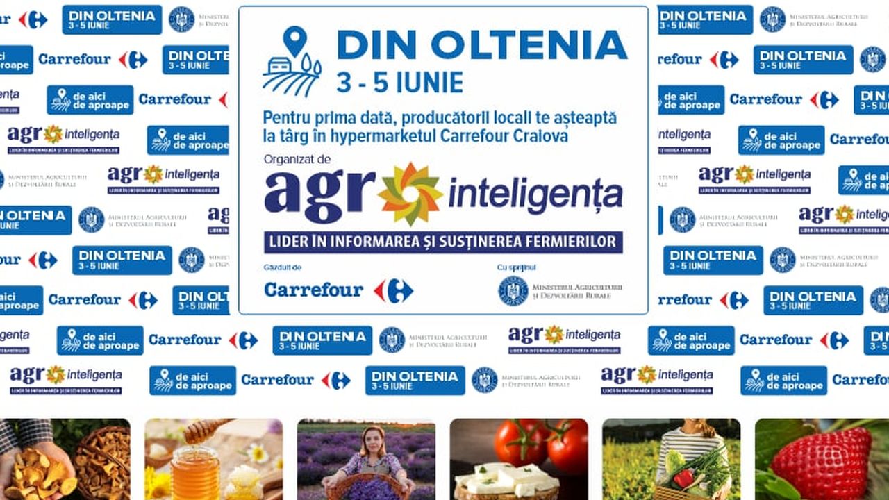 Premieră națională: Târg de produse locale din Oltenia, găzduit de un hypermarket!