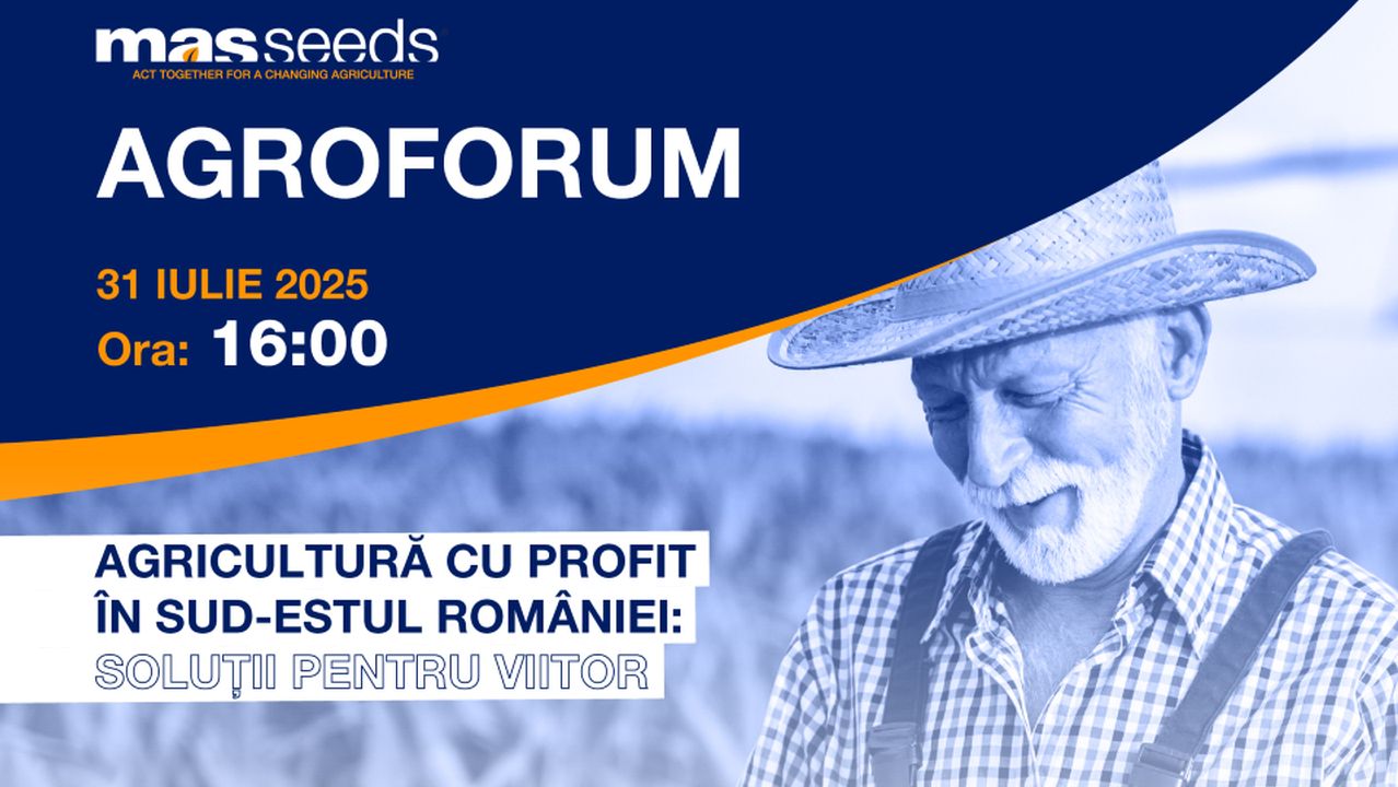Fermier, nu ratați Agroforum MASSeeds! Evenimentul are loc joi, pe 31 iulie, la Belciugatele, județul Călărași