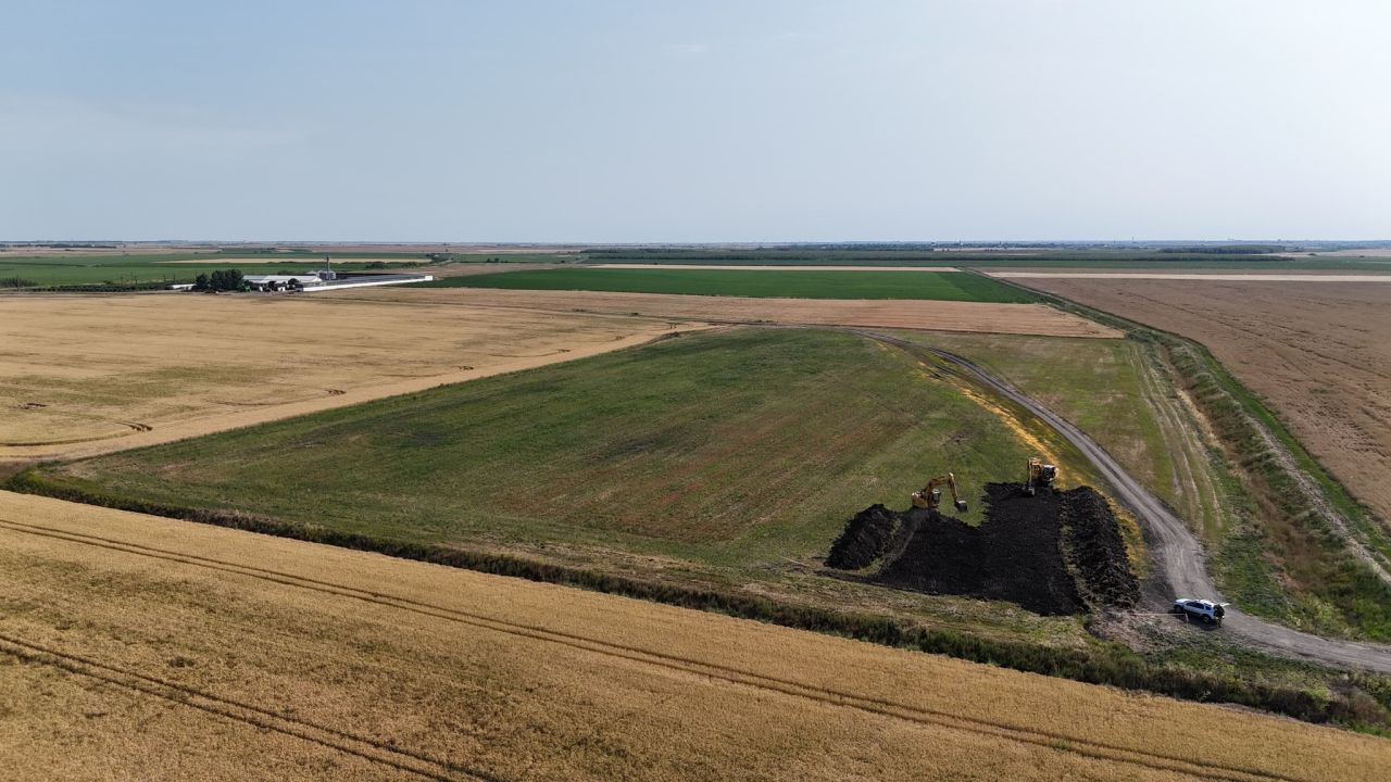 Primele săpături la bazinul de acumulare