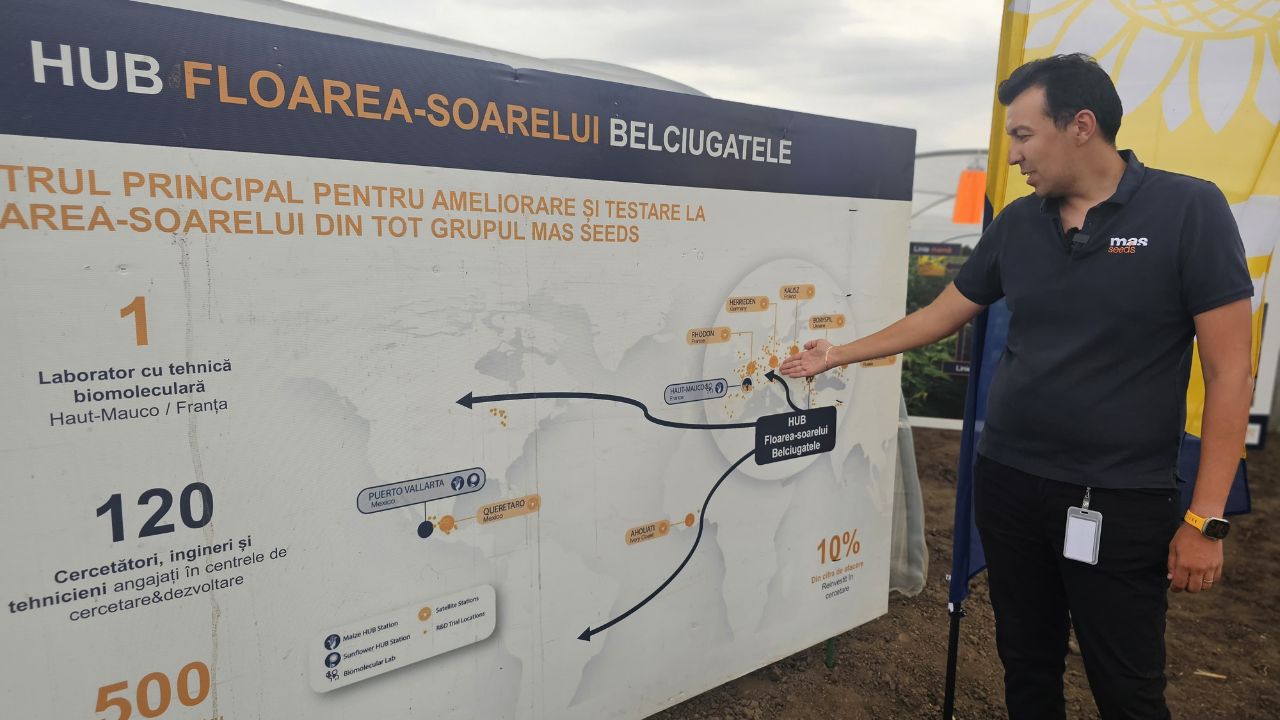 Andrei Ionescu, managerul stației de cercetare a grupului MAS Seeds în România