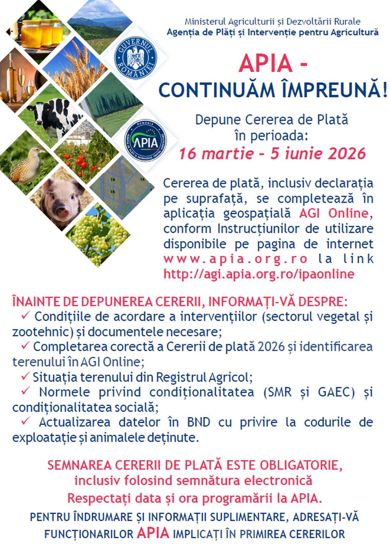 Afișul campaniei APIA 2026