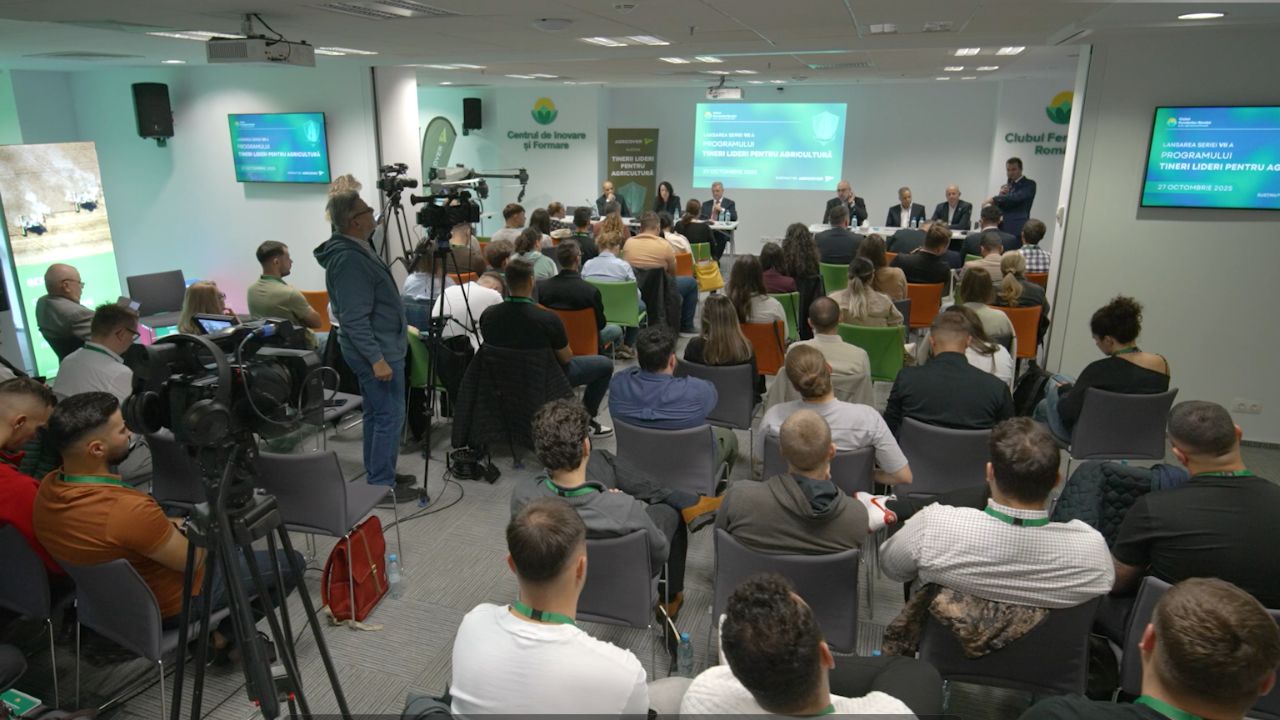 Imagine de la lansarea seriei VII Tineri Lideri pentru Agricultură