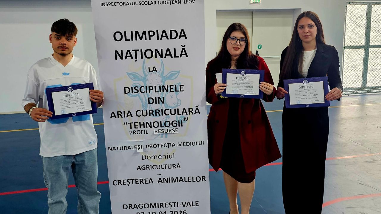 Elevii premiați la Olimpiada Națională de Agricultură, ediția 2026