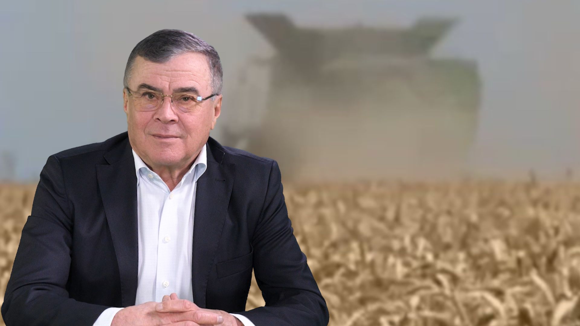 Fermierul Marian Popa a recoltat grâul de sămânță