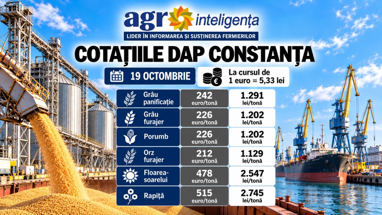 Prețuri DAP Constanța 19 octombrie 