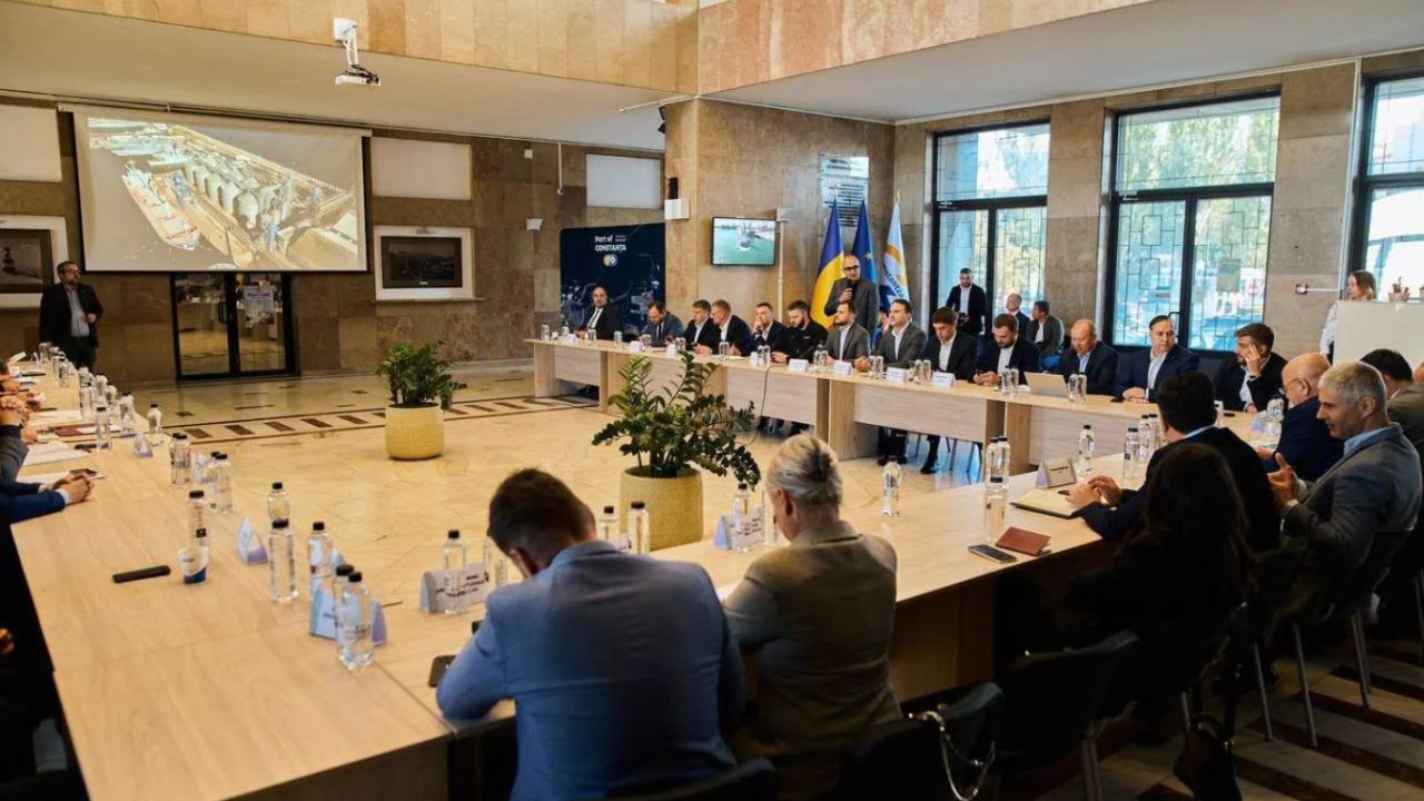 Întâlnire România - Ucraina pe tema tranzitului de cereale în Portul Constanța