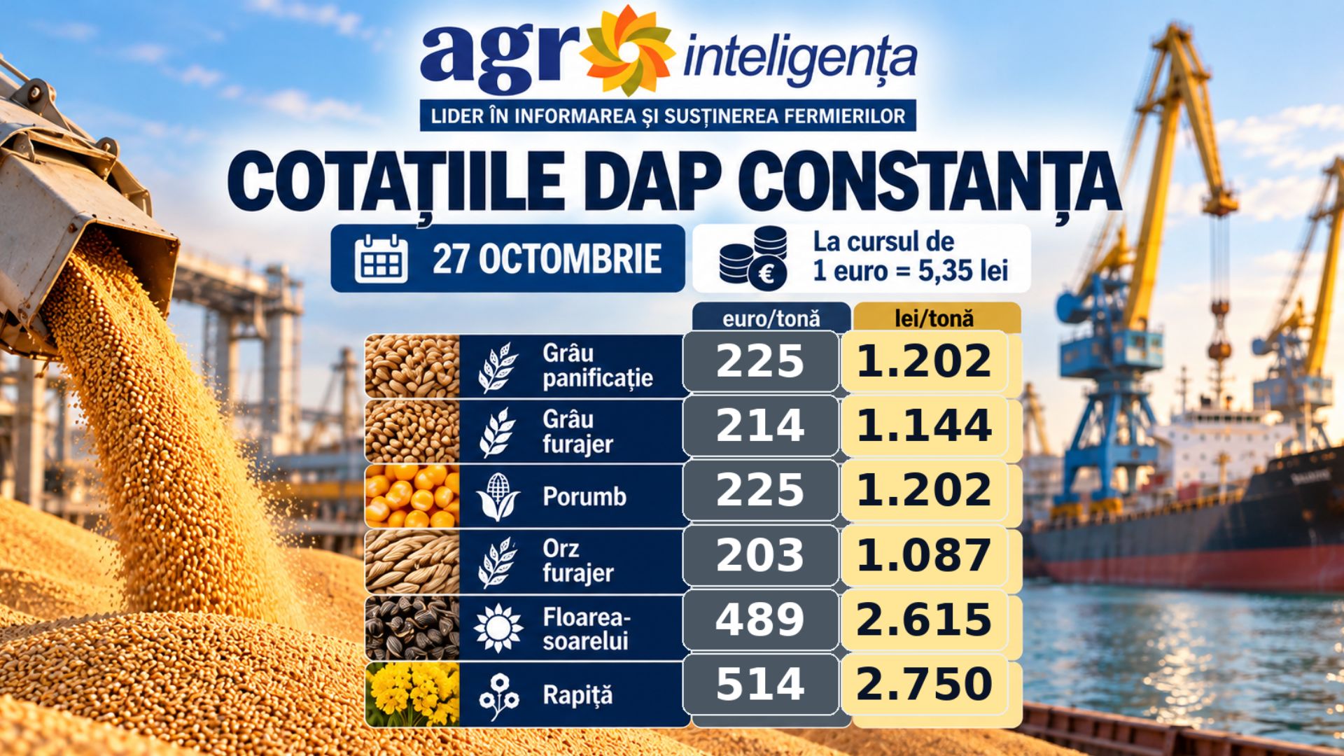 Piața de cereale 27 octombrie