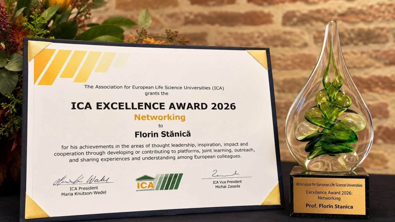Prestigiosul premiu internațional ”ICA Excellence Award 2026” acordat prof. dr. Florin Stănică